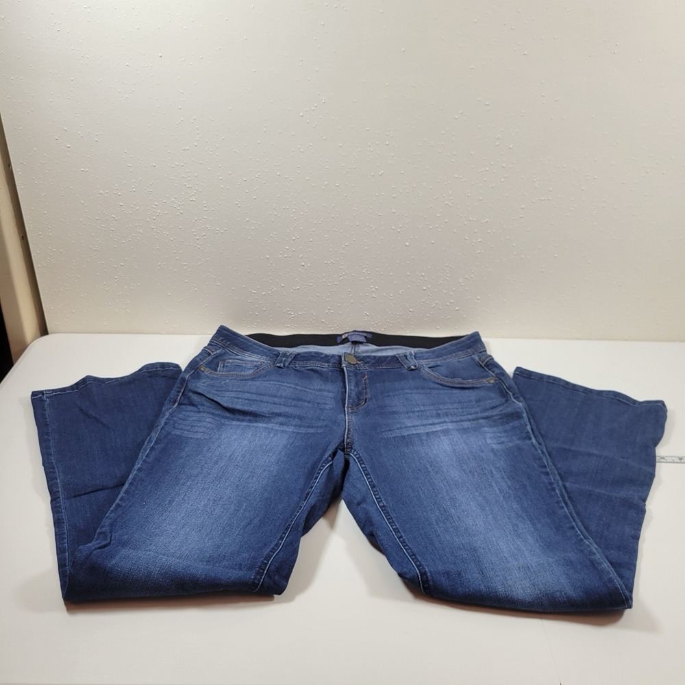 Democracy AB Technology Women's Jeans Wide Leg Size 16W Blue